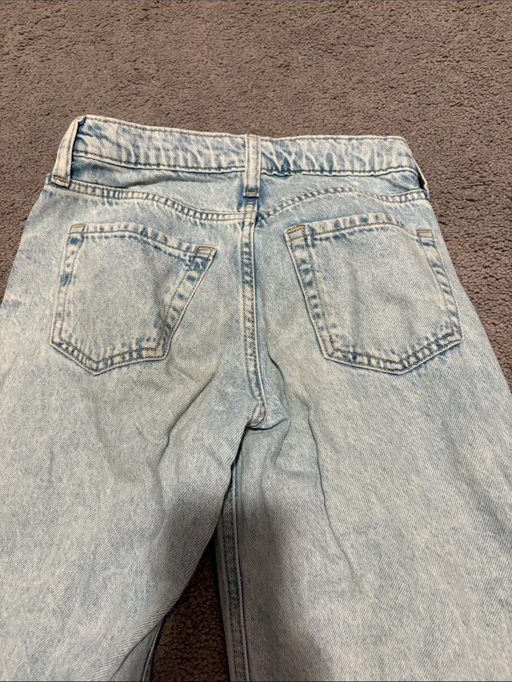 Light Wash Cargo Wide-Leg Jeans - kids gap